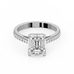Load image into Gallery viewer, Emerald-Cut  Lab Grown Diamond  Ring by Stefee Jewels