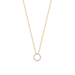 Load image into Gallery viewer, Mini Circle Lab Grown Diamonds Pendant by Stefee