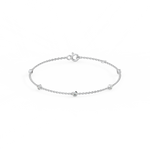 Load image into Gallery viewer, Bazel Set 5 Lab Grown Diamond Bracelet by Stefee