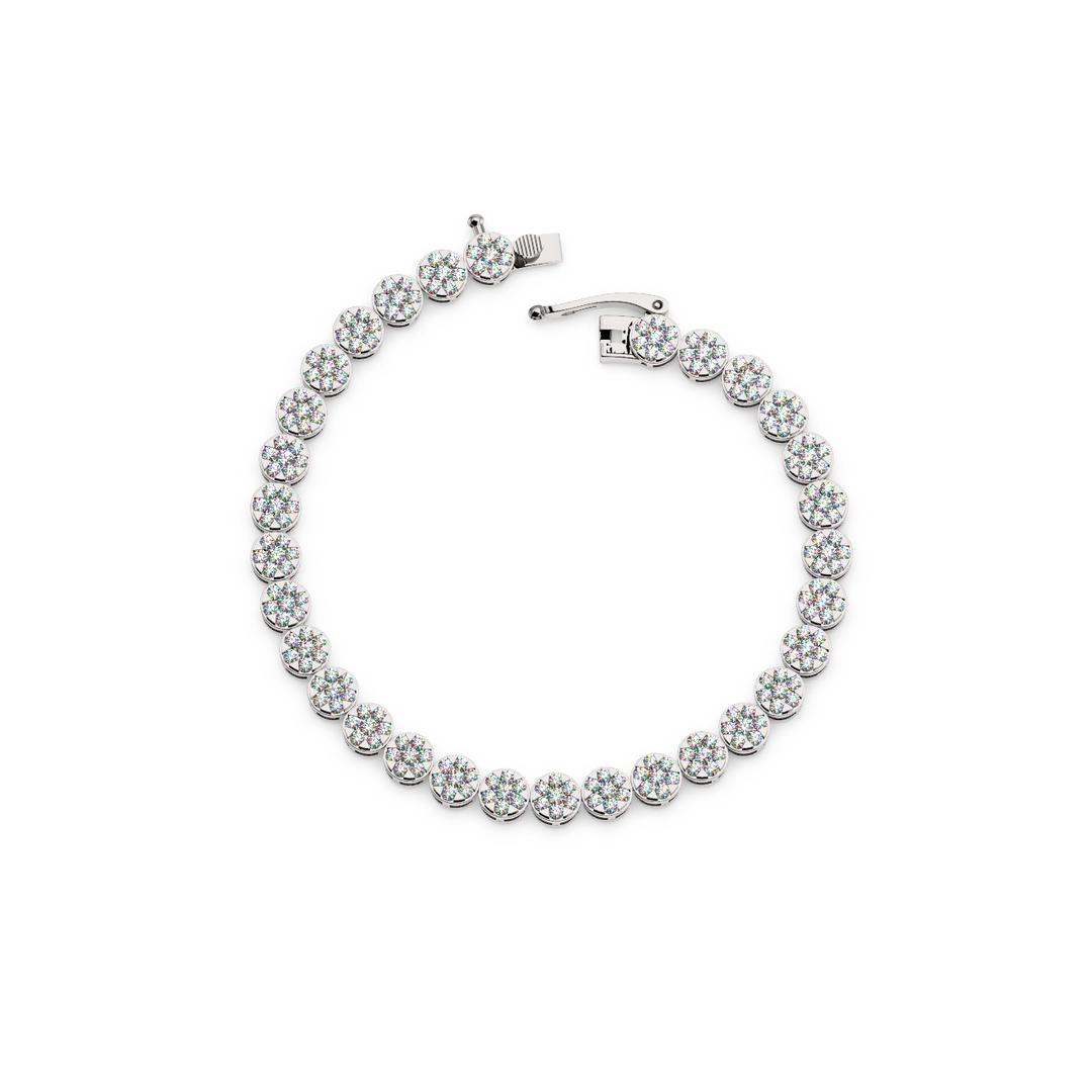 Cluster Lab Grown Diamond Bracelet By Stefee