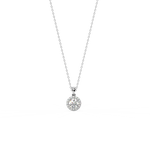 Load image into Gallery viewer, Gleaming Stone Lab Grown Diamond  Pendant Set by Stefee Jewels
