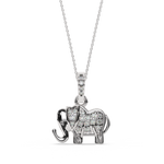 Load image into Gallery viewer, Elephant Lab Grown Diamond Pendant by Stefee