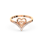 Load image into Gallery viewer, The Heart   Lab Grown Diamond Ring by Stefee Jewels

