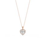Load image into Gallery viewer, Loving Heart Lab Grown Diamond  Pendant Set by Stefee Jewels