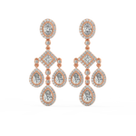 Load image into Gallery viewer, Shining Stars Lab Grown Diamond Drop Earrings by Stefee Jewels