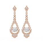 Load image into Gallery viewer, Lab Grown Diamond Halo  Cluster Stud Earrings By Stefee Jewels