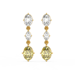 Load image into Gallery viewer, Elegant Glimmer Lab Grown Diamond Drop Earrings by Stefee Jewels