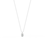 Load image into Gallery viewer, Solitaire Oval Lab Grown Diamond Pendant by Stefee