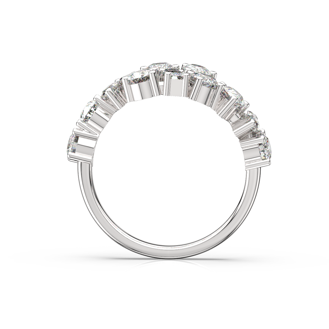 Multi-Shape Twist - Lab Grown Diamond Ring by Stefee Jewels