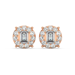 Load image into Gallery viewer, Round cut stud earrings By Stefee Jewels