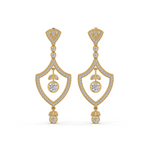 Load image into Gallery viewer, Sparkling Stars Lab Grown Diamond Drop Earrings by Stefee Jewels