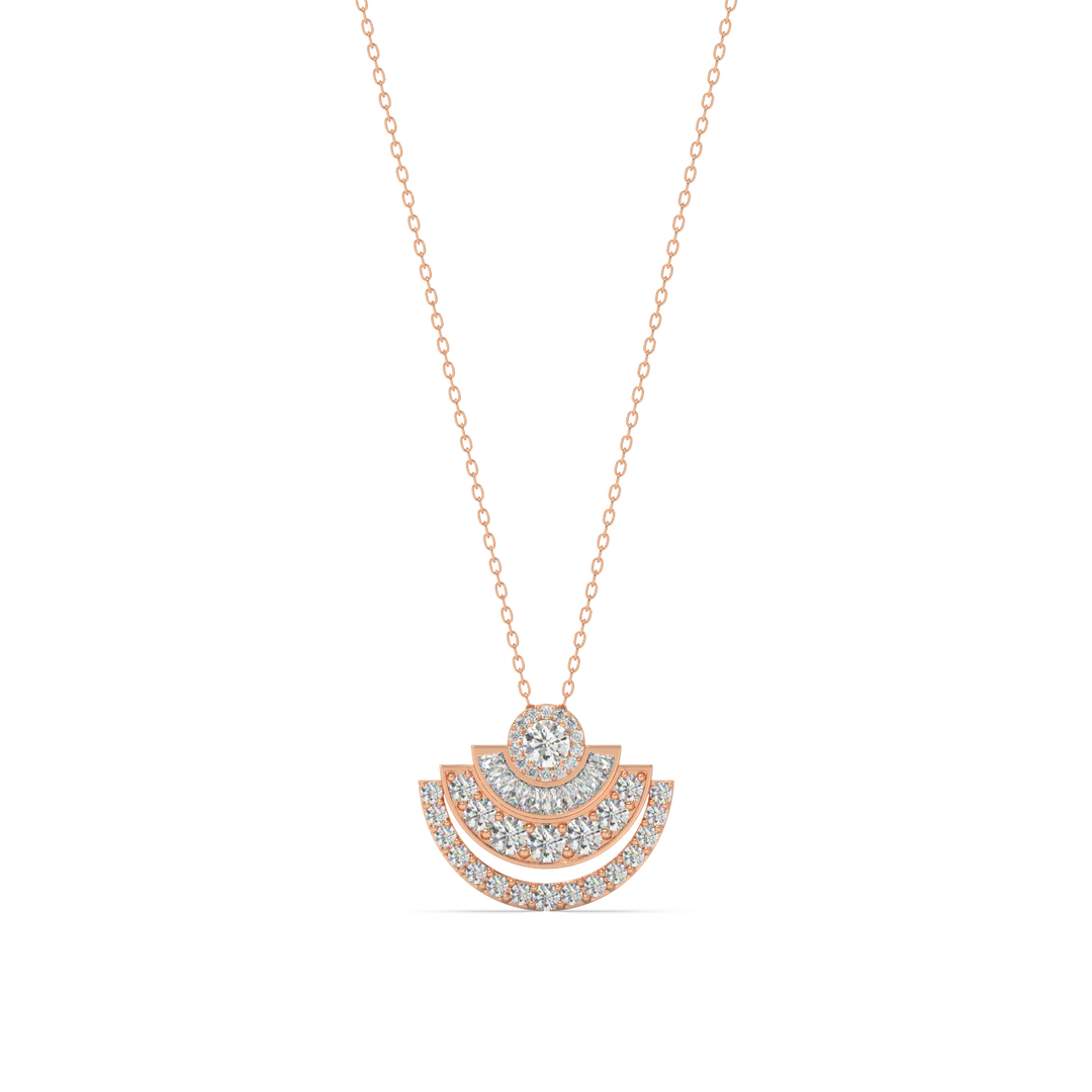 Moonshine Lab Grown Diamond Studded Pendants by Stefee Jewels