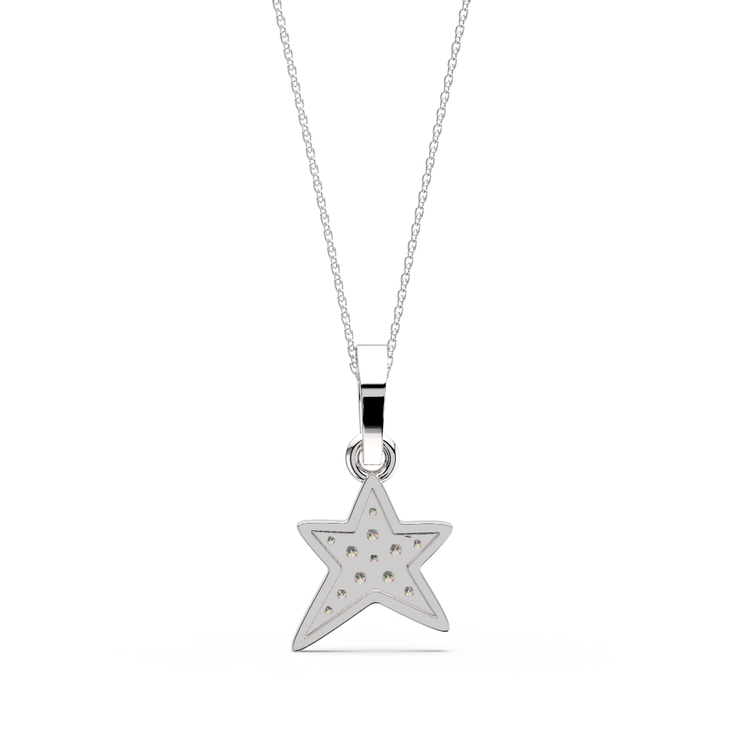 Star Diamond Lab Grown Diamond Pendant by Stefee