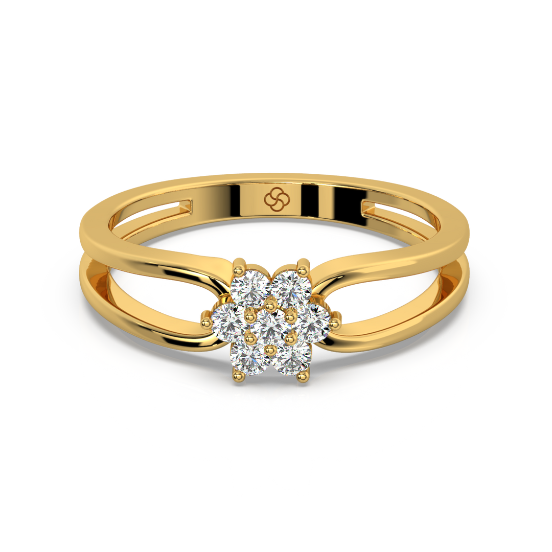 Halo-Star  Lab Grown Diamond Ring by Stefee Jewels