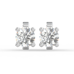 Load image into Gallery viewer, Solitaire Round Lab Grown Diamond Studs Earrings by Stefee
