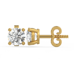 Load image into Gallery viewer, Solitaire Round Lab Grown Diamond Studs Earrings by Stefee