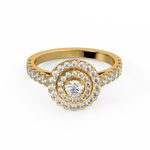 Load image into Gallery viewer, Lab Grown Diamond Cluster Double Halo - Engagement Ring by Stefee Jewels