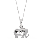 Load image into Gallery viewer, Elephant Lab Grown Diamond Pendant by Stefee