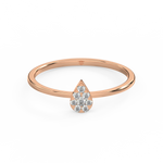 Load image into Gallery viewer, Round-Dewdrop Lab Grown Diamond Ring by Stefee Jewels