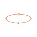 Load image into Gallery viewer, Bezel Set 3  Lab Grown Diamond Bracelet by Stefee