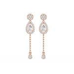 Load image into Gallery viewer, Round Lab Grown Diamond Danglers with String  By Stefee Jewels
