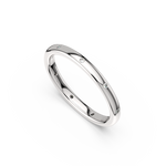 Load image into Gallery viewer, Stacking Band Ring with 9 Lab Grown Diamond Ring by Stefee Jewels
