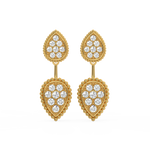 Load image into Gallery viewer, Pear Shaped Diamond Earrings By Stefee Jewels