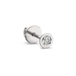 Load image into Gallery viewer, Round Lab Grown Diamond Bezel Earrings by Stefee