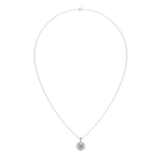 Load image into Gallery viewer, Floral Radiance  Lab Grown Diamond  Pendant Set by Stefee Jewels