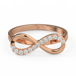 Load image into Gallery viewer, Infinity Lab Grown Diamond Ring by Stefee Jewels