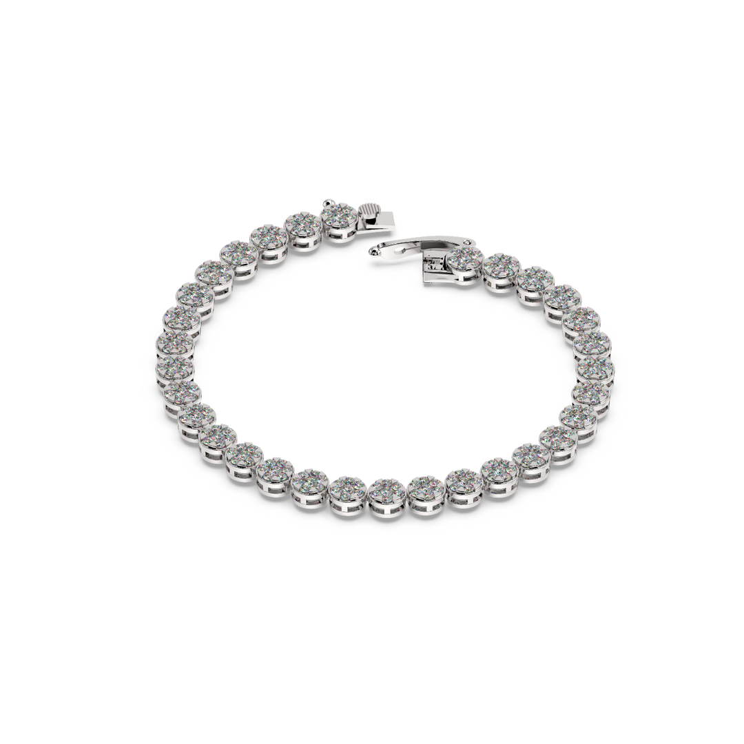 Cluster Lab Grown Diamond Bracelet By Stefee
