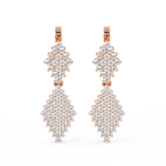 Load image into Gallery viewer, Lab Grown Diamond Raindrop Earrings  By Stefee Jewels