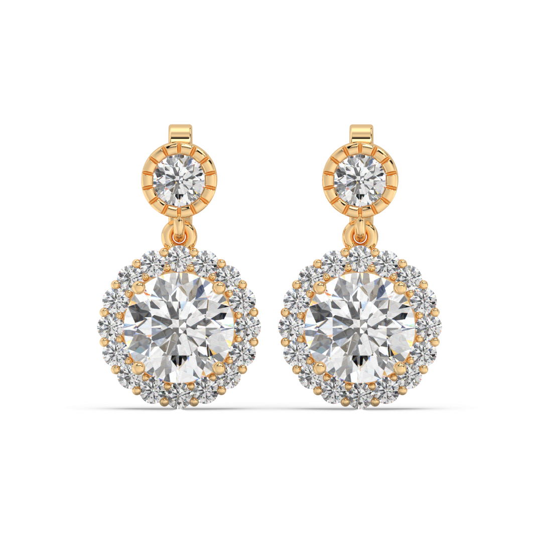 Signature Cross  Lab Grown Diamond Studs By Stefee Jewels