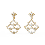 Load image into Gallery viewer, Brilliant Chains Lab Grown Diamond Drop Earrings by Stefee Jewels