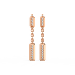 Load image into Gallery viewer, Radiant Rays Lab Grown Diamond Drop Earrings by Stefee Jewels