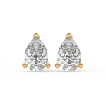 Load image into Gallery viewer, Solitaire Pear Lab Grown Diamond Studs Earrings by Stefee