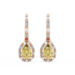 Load image into Gallery viewer, Radiant Reflections Lab Grown Diamond Drop Earrings by Stefee Jewels