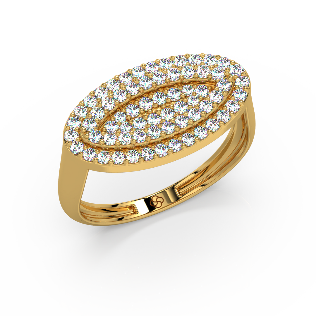 Oval Lab Grown Diamond   Ring by Stefee Jewels