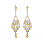 Load image into Gallery viewer, Elegant Streams Lab Grown Diamond Drop Earrings by Stefee Jewels