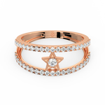 Load image into Gallery viewer, The Round Star Lab Grown Diamond Ring by Stefee Jewels