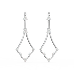 Load image into Gallery viewer, Glitter Streams Lab Grown Diamond Drop Earrings by Stefee Jewels