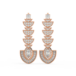 Load image into Gallery viewer, Precious Sparkle Lab Grown Diamond Drop Earrings by Stefee Jewels
