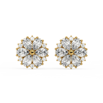 Load image into Gallery viewer, Floral Radiance  Lab Grown Diamond  Pendant Set by Stefee Jewels