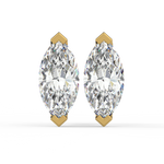 Load image into Gallery viewer, Solitaire Marquise Lab Grown Diamond Studs Earrings by Stefee