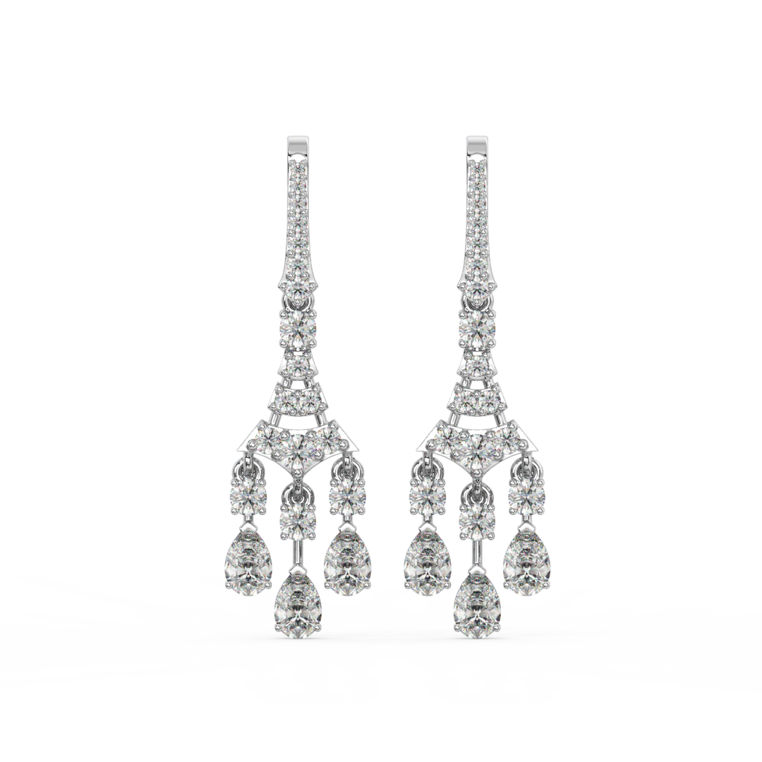 Tiny Drops Lab Grown Diamond   Earrings By Stefee Jewels