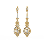 Load image into Gallery viewer, Radiant Twinkle Lab Grown Diamond Drop Earrings by Stefee Jewels