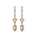Load image into Gallery viewer, Glittering Grace Lab Grown Diamond Drop Earrings by Stefee Jewels
