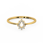Load image into Gallery viewer, Open Dewdrop Round Lab Grown Diamond  Ring by Stefee Jewels