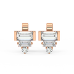 Load image into Gallery viewer, Bright Beeauty Lab Grown Diamond Stud Earrings by Stefee Jewels