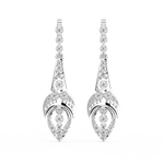 Load image into Gallery viewer, Elegant Chain Lab Grown Diamond Drop Earrings by Stefee Jewels